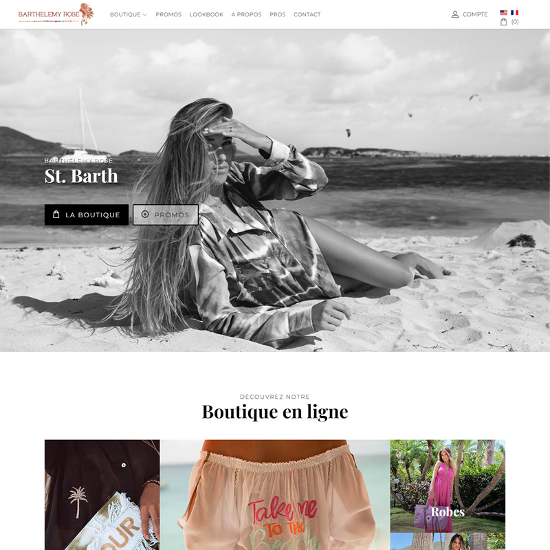 BARTHELEMY ROSE, St Barth Shop
