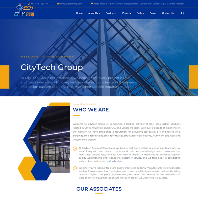 Leading Steel Structure Eng. Co. in UAE, Pakistan & MENA